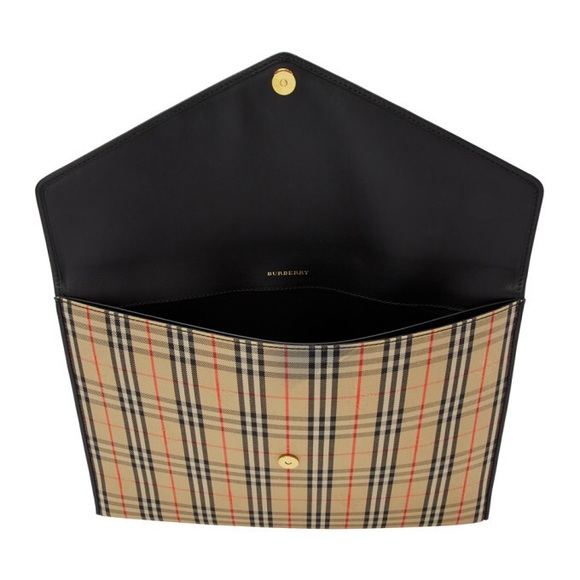 ❌SOLD❌BRAND NEW Burberry Beige and Black Clutch - Picture 3 of 8